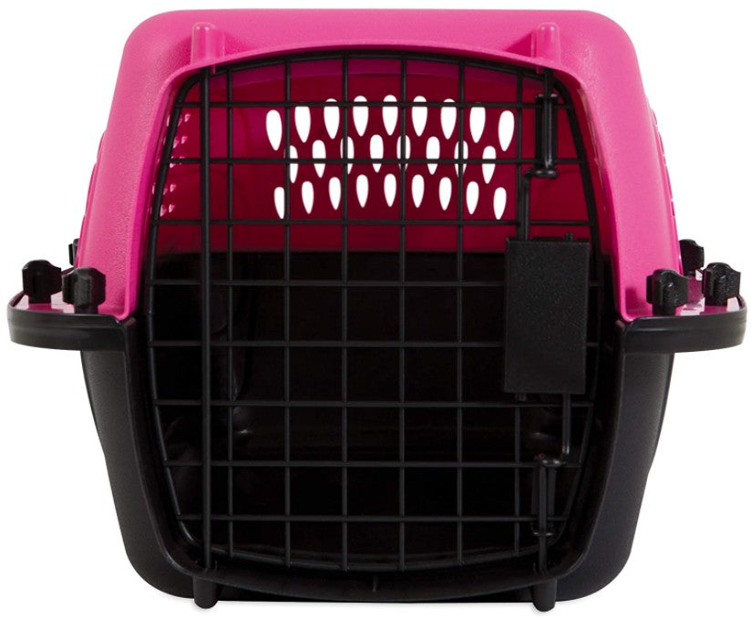 Small - 1 count Petmate Two Door Top-Load Kennel Pink