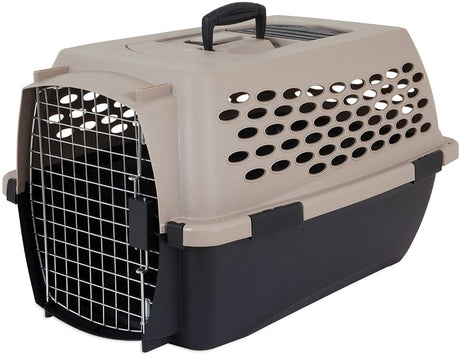 Small - 1 count Petmate Vari Kennel Pet Carrier Taupe and Black