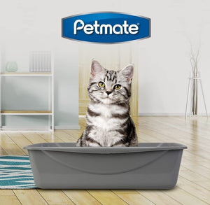 Petmate Cat Litter Pan Gray - PetMountain.com