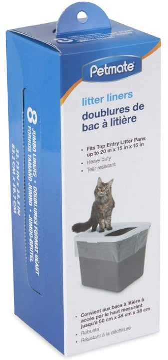 48 count (6 x 8 ct) Petmate Top Entry Litter Pan Liners