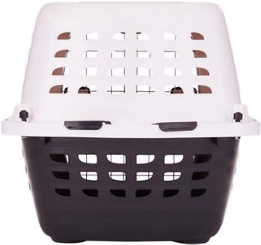 Small - 2 count Petmate Compass Kennel Metallic White and Black