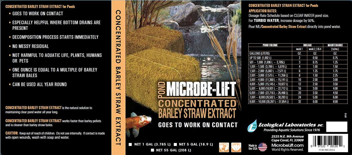 2 gallon Microbe-Lift Barley Straw Concentrated Extract