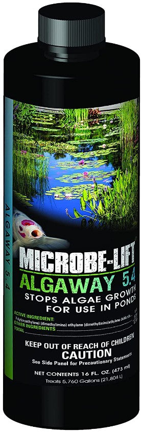 16 oz Microbe-Lift Pond Algaway 5.4 Algaecide for Ponds Stops Algae Growth