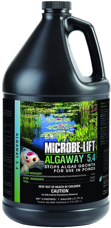2 gallon (2 x 1 gal) Microbe-Lift Pond Algaway 5.4 Algaecide for Ponds Stops Algae Growth
