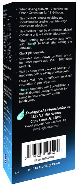 48 oz (3 x 16 oz) Microbe-Lift TheraP for Aquariums