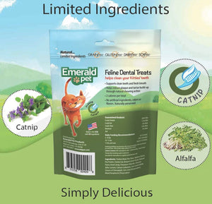 Emerald Pet Feline Dental Treats Catnip Flavor - PetMountain.com