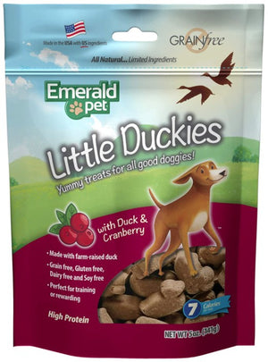 Emerald Pet Little Duckies Dog Treats with Duck and Cranberry - PetMountain.com