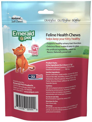 10 oz (4 x 2.5 oz) Emerald Pet Feline Health Chews Urinary Tract Support