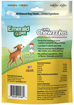 Emerald Pet Little Chewzzies Soft Training Treats Chicken Recipe - PetMountain.com