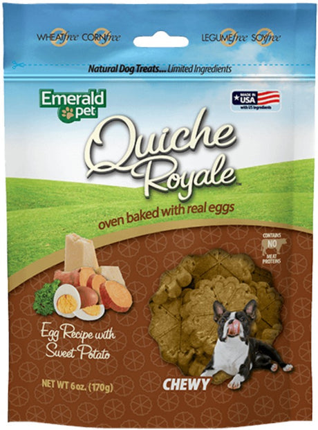 6 oz Emerald Pet Quiche Royal Sweet Potato Treat for Dogs
