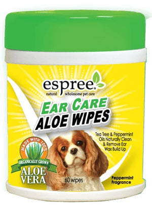 Espree Ear Care Aloe Wipes for Dogs - PetMountain.com