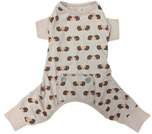 Fashion Pet Hedgehog Dog Pajamas Gray - PetMountain.com