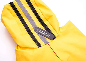 Fashion Pet Rainy Days Slicker Yellow Dog Rain Coat - PetMountain.com