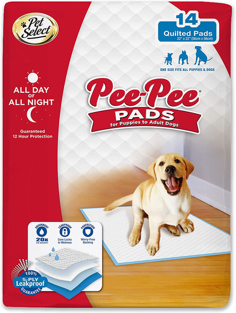 252 count (18 x 14 ct) Four Paws Pee Pee Puppy Pads Standard