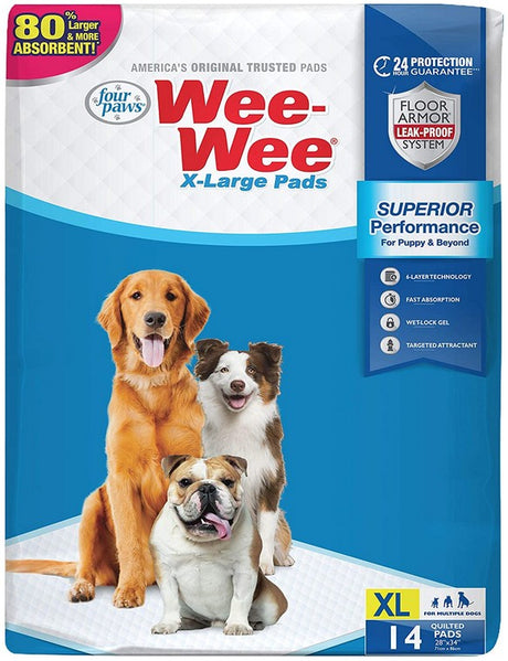 14 count Four Paws X-Large Wee Wee Pads for Dogs