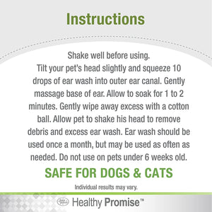 Four Paws Healthy Promise Dog and Cat Ear Wash - PetMountain.com