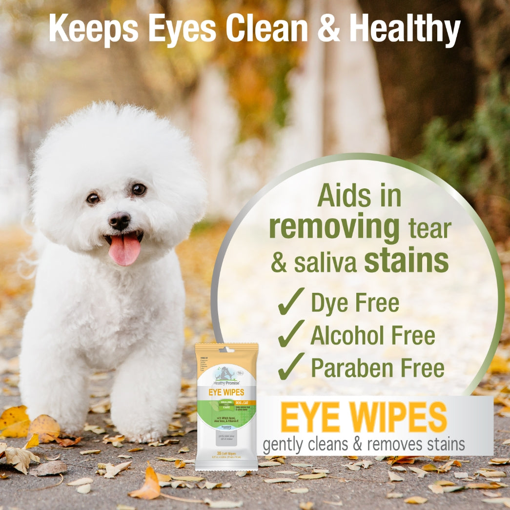 210 count (6 x 35 ct) Four Paws Eye Wipes Tear Stain Remover