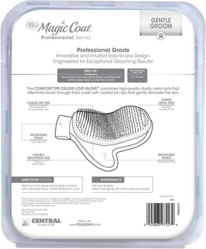 Magic Coat Professional Series Gentle Groom Comfort Tips Deluxe Love Glove - PetMountain.com