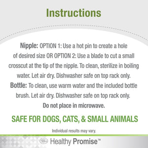 Four Paws Healthy Promise Pet Nurser Bottle with Brush Kit - PetMountain.com