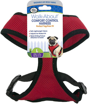 Large - 1 count Four Paws Comfort Control Harness Red