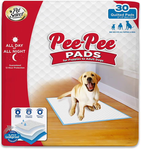 120 count (4 x 30 ct) Four Paws Pee Pee Puppy Pads Standard