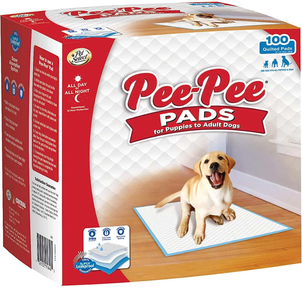 300 count (3 x 100 ct) Four Paws Pee Pee Puppy Pads Standard