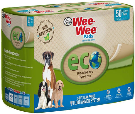 50 count Four Paws Wee Wee Pads Eco Pee Pads for Dogs