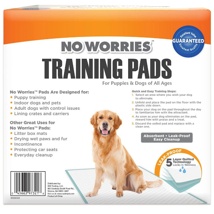 100 count Four Paws No Worries Training Pads