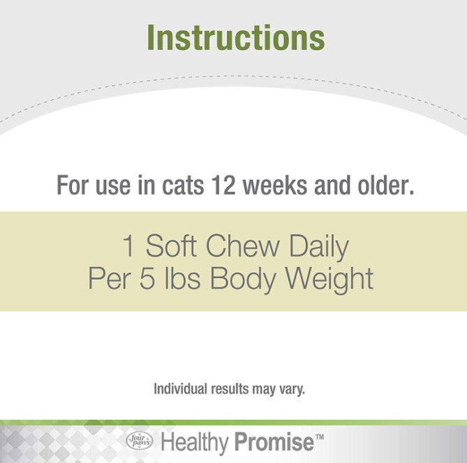 270 count (3 x 90 ct) Four Paws Healthy Promise Pre and Probiotic Supplement for Cats