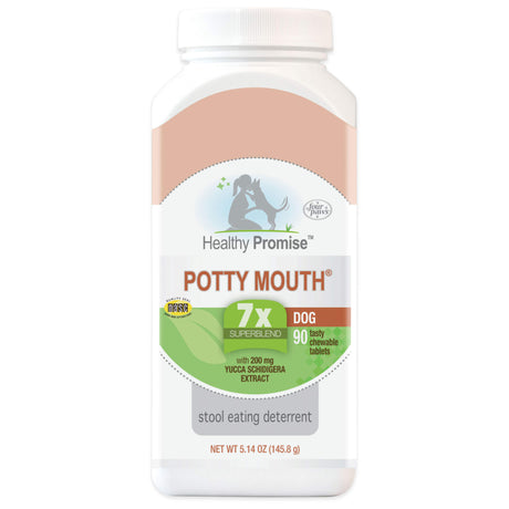 540 count (6 x 90 ct) Four Paws Healthy Promise Potty Mouth Supplement for Dogs