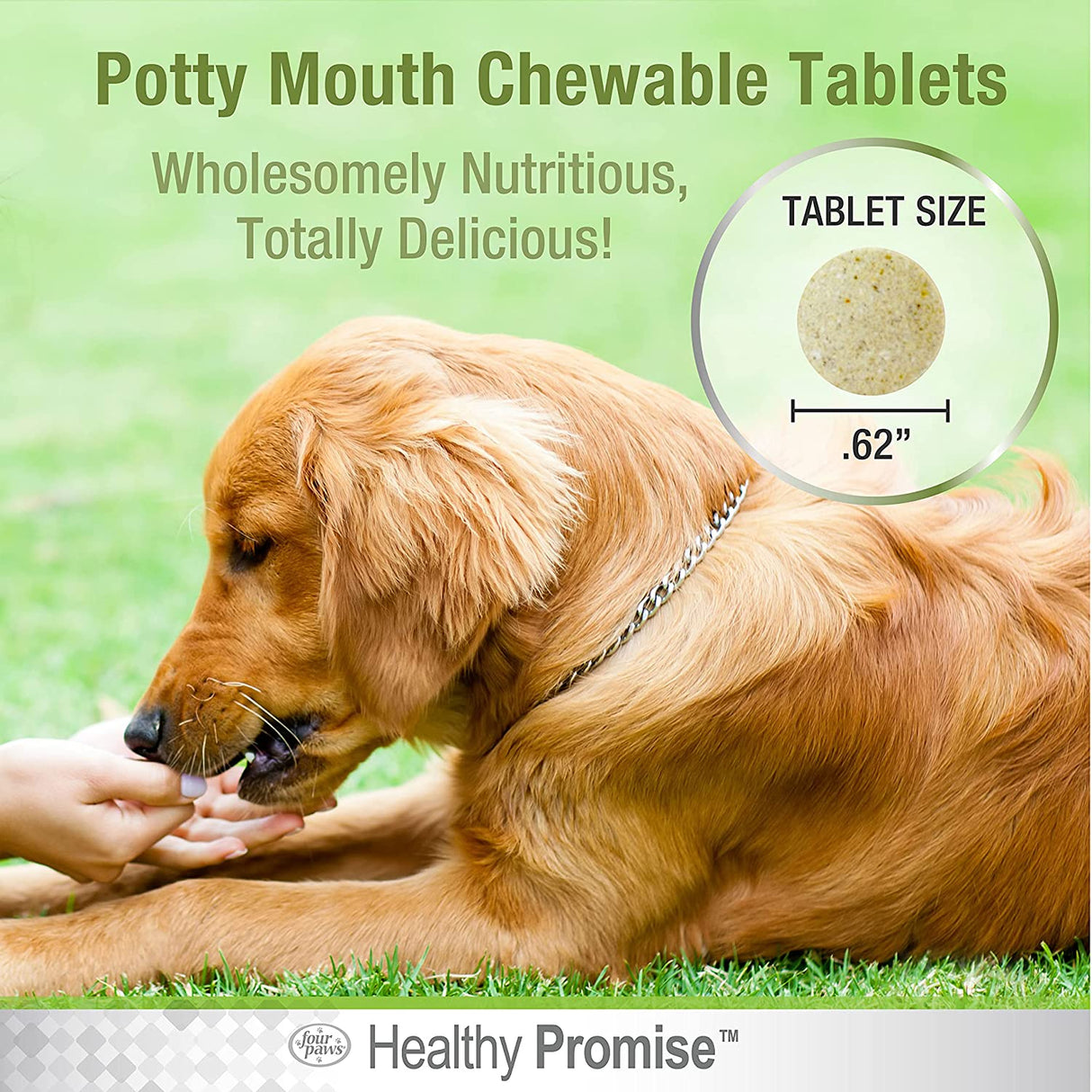 Four Paws Healthy Promise Potty Mouth Supplement for Dogs - PetMountain.com