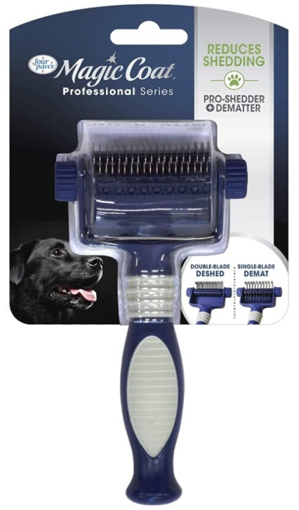 Four Paws Magic Coat Professional 2-in-1 Quick Shed Tool - PetMountain.com