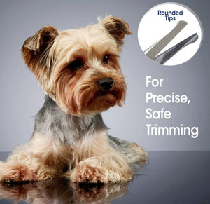 Four Paws Magic Coat Professional Safety Tip Facial Dog Grooming Scissors - PetMountain.com