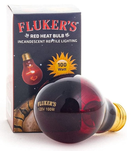 100 watt Flukers Red Heat Bulb Incandescent Reptile Light
