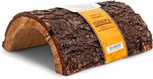 X-Large - 1 count Flukers Critter Cavern Half-Log for Reptiles and Small Animals