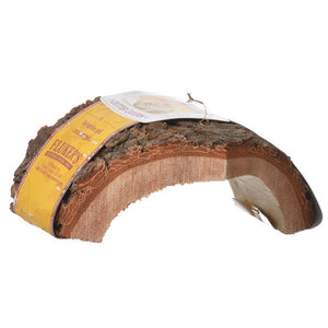 Large - 1 count Flukers Critter Cavern Corner Half-Log for Reptiles and Small Animals