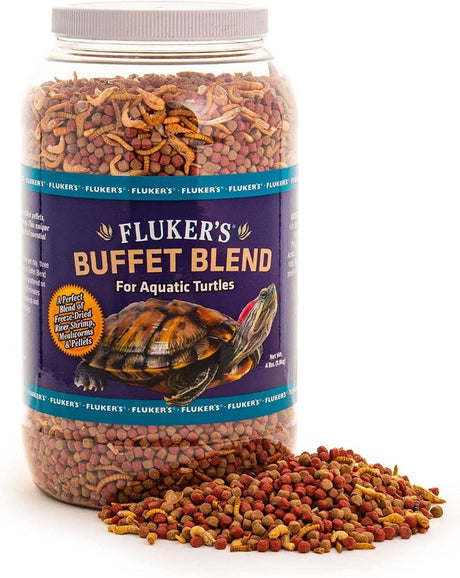 8 lb (2 x 4 lb) Flukers Buffet Blend for Aquatic Turtles
