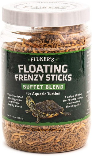 46 oz (4 x 11.5 oz) Flukers Floating Frenzy Buffet Blend for Aquatic Turtles