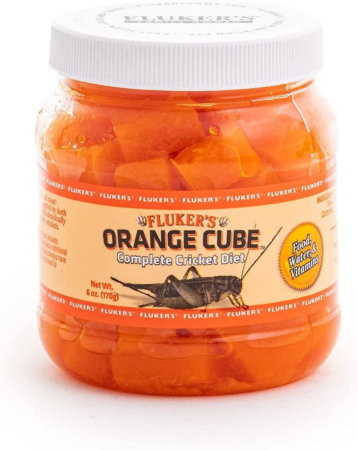 6 oz Flukers Orange Cube Complete Cricket Diet