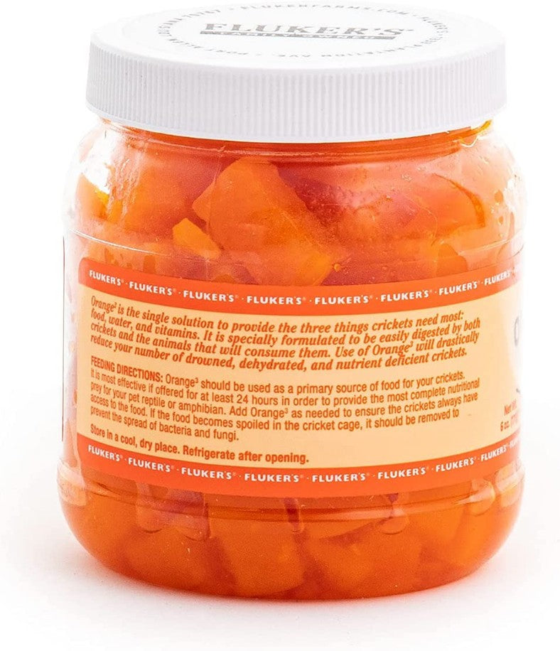 36 oz (6 x 6 oz) Flukers Orange Cube Complete Cricket Diet