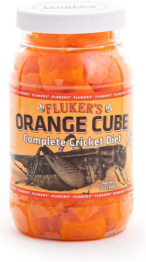 72 oz (6 x 12 oz) Flukers Orange Cube Complete Cricket Diet
