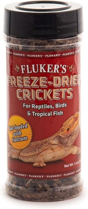 Flukers Freeze-Dried Crickets Gut Loaded with Calcium for Reptiles, Birds and Tropical Fish - PetMountain.com