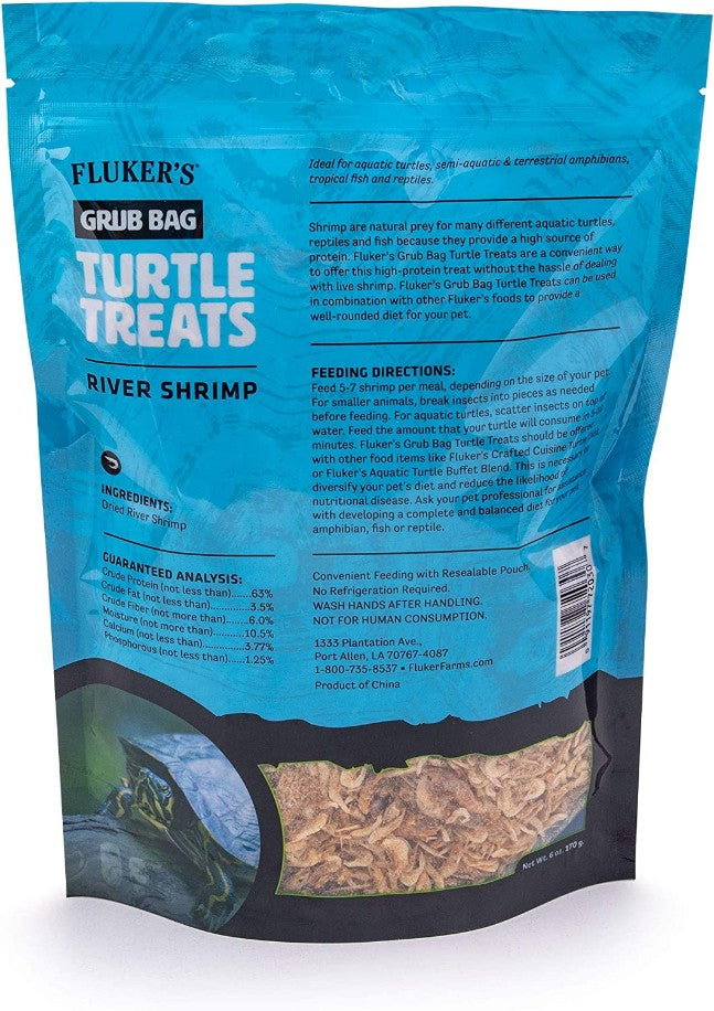 Flukers Grub Bag Turtle Treat River Shrimp - PetMountain.com
