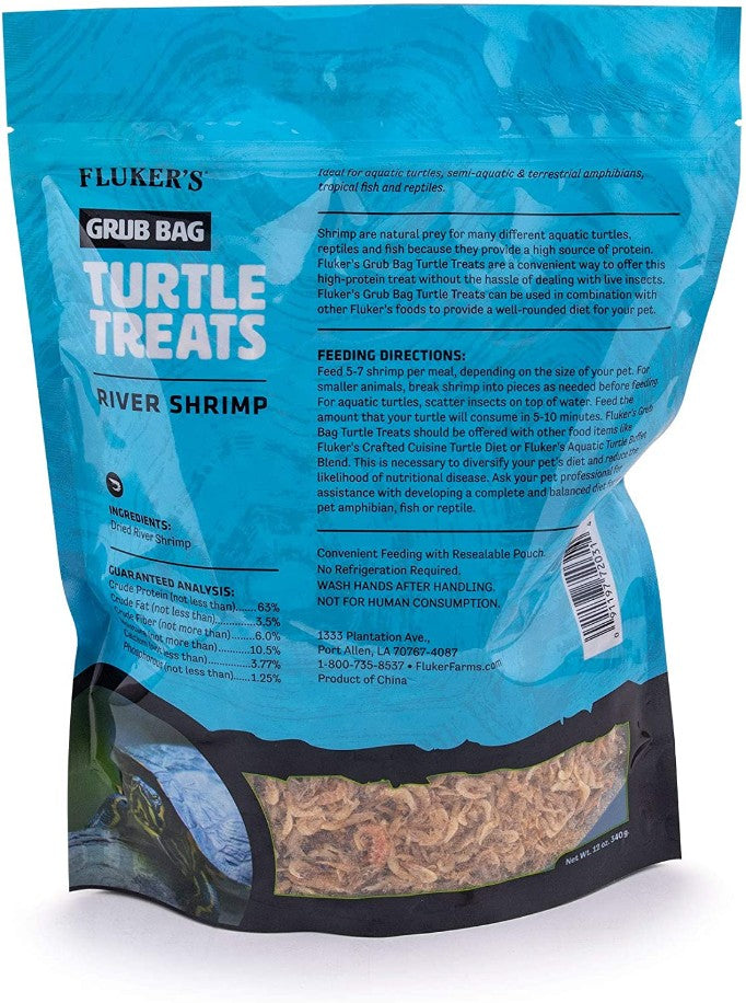 Flukers Grub Bag Turtle Treat River Shrimp - PetMountain.com