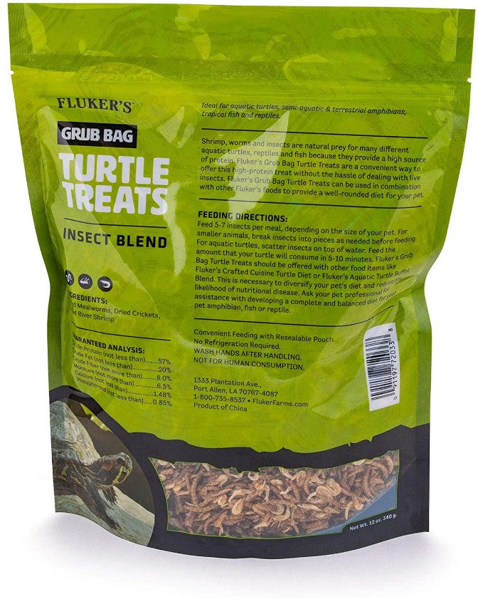 Flukers Grub Bag Turtle Treat Insect Blend - PetMountain.com