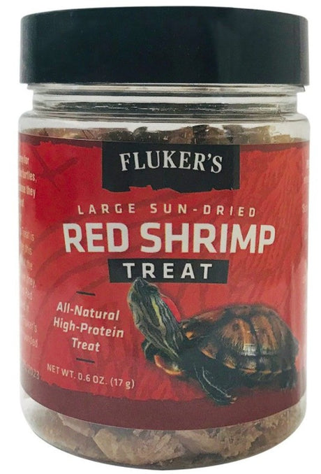 0.6 oz Flukers Sun-Dried Large Red Shrimp Treat