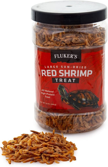 30 oz (3 x 10 oz) Flukers Sun-Dried Large Red Shrimp Treat