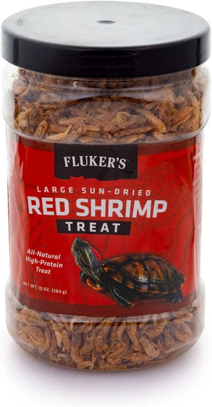 10 oz Flukers Sun-Dried Large Red Shrimp Treat