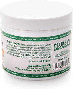 Flukers Calcium with D3 Reptile Supplement - PetMountain.com