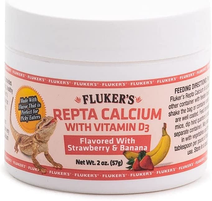 Flukers Strawberry Banana Flavored Repta Calcium - PetMountain.com